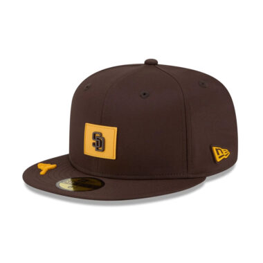 New Era 59Fifty San Diego Padres Clubhouse 2026 Fitted Hat Burnt Wood Brown Gold