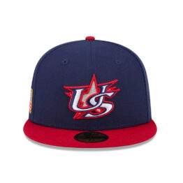 New Era 59Fifty United States On Field World Baseball Classic 2026 Fitted Hat Navy Blue Red