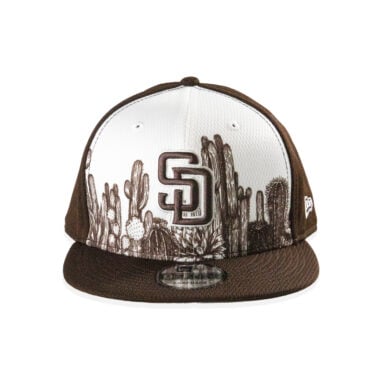 New Era 9Fifty San Diego Padres Spring Training 2026 Grow Snapback Hat Dark Brown White New Era 9Fifty San Diego Padres Spring Training 2026 Grow Snapback Hat Dark Brown White