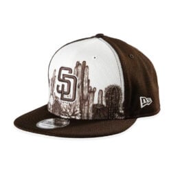 New Era 9Fifty San Diego Padres Spring Training 2026 Grow Snapback Hat Dark Brown White