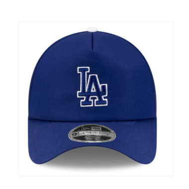 New Era 9Forty Apex Los Angeles Dodgers Batting Practice 2026 Mesh Trucker A-Frame Snapback Hat Dark Royal Blue White
