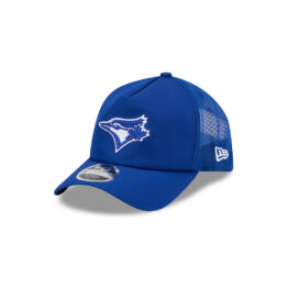 New Era 9Forty Apex Toronto Blue Jays Batting Practice 2026 Mesh Trucker A-Frame Snapback Hat Royal Blue