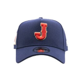 New Era 9Forty Japan Official World Baseball Classic 2026 A-Frame Snapback Hat Light Navy Blue Red