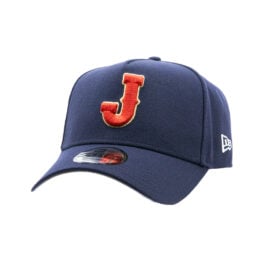 New Era 9Forty Japan Official World Baseball Classic 2026 A-Frame Snapback Hat Light Navy Blue Red