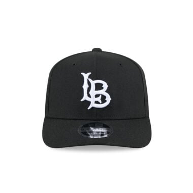 New Era 9Seventy Long Beach State The Beach Stretch Snapback Hat Black White New Era 9Seventy Long Beach State The Beach Stretch Snapback Hat Black White