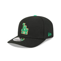 New Era 9Seventy Los Angeles Dodgers St Patricks Day 2026 Stretch Snapback Hat Black Kelly Green