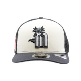 New Era 9Seventy Mexico Official World Baseball Classic Axolotl Mesh Trucker Stretch Snapback Hat Gray White