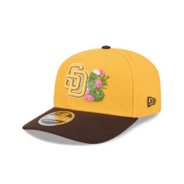 New Era 9Seventy San Diego Padres Official Spring Training 2026 Stretch Snapback Hat Brown Gold
