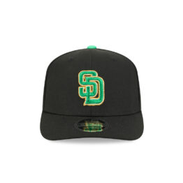 New Era 9Seventy San Diego Padres St Patricks Day 2026 Stretch Snapback Hat Black Kelly Green