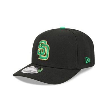 New Era 9Seventy San Diego Padres St Patricks Day 2026 Stretch Snapback Hat Black Kelly Green New Era 9Seventy San Diego Padres St Patricks Day 2026 Stretch Snapback Hat Black Kelly Green