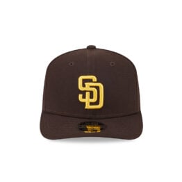 New Era 9Seventy San Diego Padres Stretch Snapback Hat Burnt Wood Brown Gold