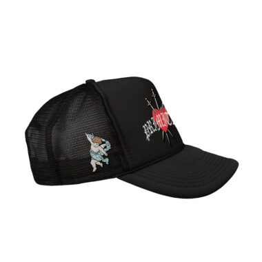 Primitive Valentine Triumph Mesh Trucker Snapback Hat Black