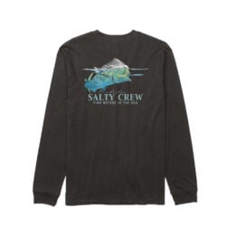 Salty Crew Mahi Surface Long Sleeve T-Shirt Black