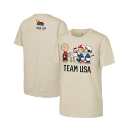 Team USA x Peanuts Team Hustle Short Sleeve T-Shirt Cream White