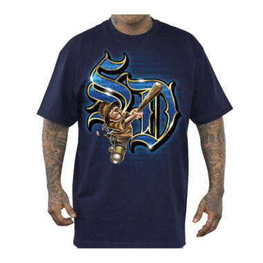 Dyse One OE Swinging Short Sleeve T-Shirt Navy Blue Dyse One OE Swinging Short Sleeve T-Shirt Navy Blue