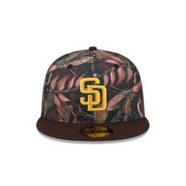 New Era 59Fifty San Diego Padres Leaves Fitted Hat Leaf Camo Gold Brown