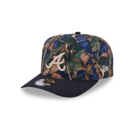 New Era 9Fifty Atlanta Braves Leaves A-Frame Snapback Hat Leaf Camo White Black