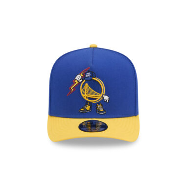 New Era 9Fifty Golden State Warriors Cartoon A-Frame Snapback Hat Blue Gold New Era 9Fifty Golden State Warriors Cartoon A-Frame Snapback Hat Blue Gold