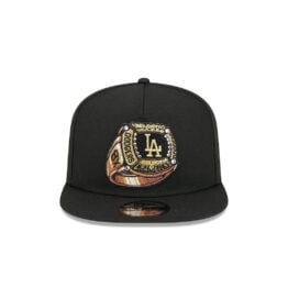New Era 9Fifty Los Angeles Dodgers Ring A-Frame Snapback Hat Black Gold