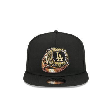 New Era 9Fifty Los Angeles Dodgers Ring A-Frame Snapback Hat Black Gold