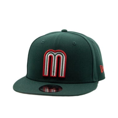 New Era 9Fifty Mexico Official World Baseball Classic Snapback Hat Dark Green New Era 9Fifty Mexico Official World Baseball Classic Snapback Hat Dark Green