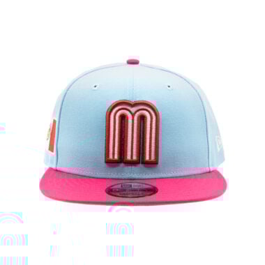 New Era 9Fifty Mexico Official World Baseball Classic Snapback Hat Doscientos Blue Pink New Era 9Fifty Mexico Official World Baseball Classic Snapback Hat Doscientos Blue Pink