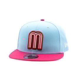 New Era 9Fifty Mexico Official World Baseball Classic Snapback Hat Doscientos Blue Pink