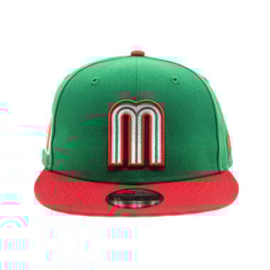 New Era 9Fifty Mexico Official World Baseball Classic Snapback Hat Kelly Green Red New Era 9Fifty Mexico Official World Baseball Classic Snapback Hat Kelly Green Red