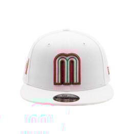 New Era 9Fifty Mexico Official World Baseball Classic Snapback Hat White Official Team Colors
