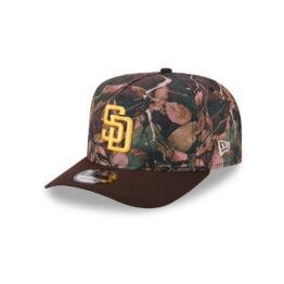 New Era 9Fifty San Diego Padres Leaves A-Frame Snapback Hat Leaf Camo Gold Brown