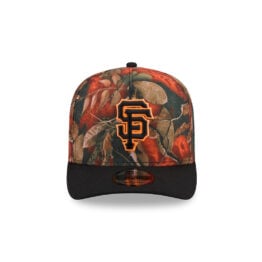 New Era 9Fifty San Francisco Giants Leaves A-Frame Snapback Hat Leaf Camo Black Orange