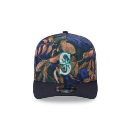New Era 9Fifty Seattle Mariners Leaves A-Frame Snapback Hat Leaf Camo Teal Black
