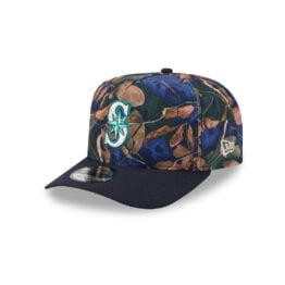 New Era 9Fifty Seattle Mariners Leaves A-Frame Snapback Hat Leaf Camo Teal Black