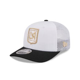 New Era 9Seventy Los Angeles Football Club LAFC Jersey Hook Alternate Mesh Trucker Stretch Snapback Hat White Black New Era 9Seventy Los Angeles Football Club LAFC Jersey Hook Alternate Mesh Trucker Stretch Snapback Hat White Black