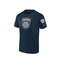 New Era San Diego Football Club SDFC Flow Logo Short Sleeve T-Shirt Navy New Era San Diego Football Club SDFC Flow Logo Short Sleeve T-Shirt Navy