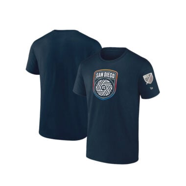 New Era San Diego Football Club SDFC Flow Logo Short Sleeve T-Shirt Navy New Era San Diego Football Club SDFC Flow Logo Short Sleeve T-Shirt Navy