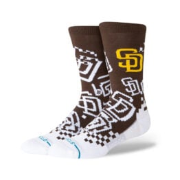 Stance San Diego Padres Pixel Crew Socks Brown