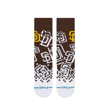 Stance San Diego Padres Pixel Crew Socks Brown