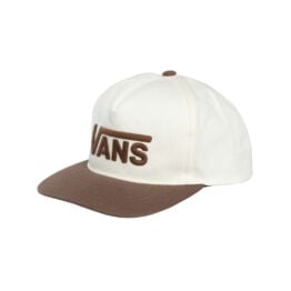 Vans Drop V Logo Snapback Hat Vintage Cocoa
