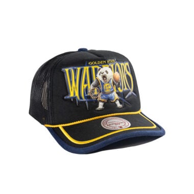 Mitchell & Ness x LRG Golden State Warriors Wild Art Mesh Trucker Snapback Hat Black Mitchell & Ness x LRG Golden State Warriors Wild Art Mesh Trucker Snapback Hat Black