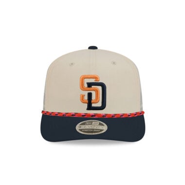 New Era 9Seventy San Diego Padres 2026 City Connect Stretch Snapback Hat Chrome White Blue Orange