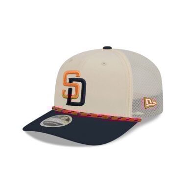 New Era 9Seventy San Diego Padres 2026 City Connect Stretch Snapback Hat Chrome White Blue Orange