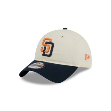New Era 9Twenty San Diego Padres Official 2026 City Connect Strapback Hat Chrome White Blue Orange
