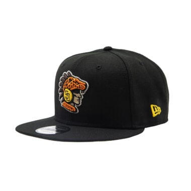 New Era 9Fifty San Diego Padres Mexico City Series Ocelotl Snapback Hat Black Gold