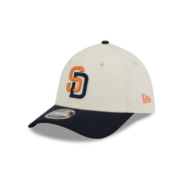New Era 39Thirty San Diego Padres Official 2026 City Connect Flexfit Hat Chrome White Blue Orange