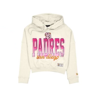 New Era San Diego Padres 2026 City Connect Women's Pullover Hoodie Chrome White