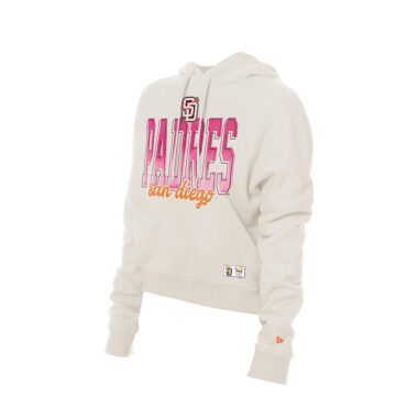 New Era San Diego Padres 2026 City Connect Women’s Pullover Hoodie Chrome White