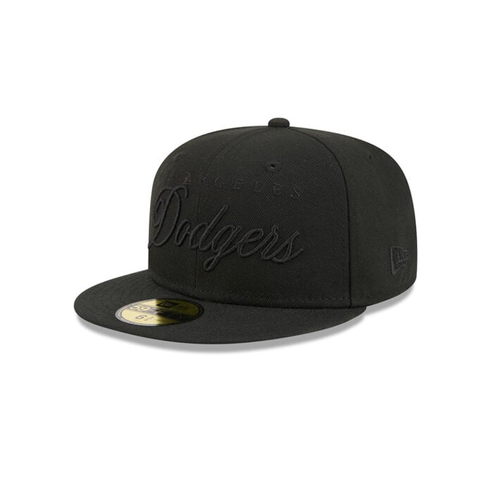 New-Era-59Fifty-Los-Angeles-Dodgers-Scripted-Fitted-Hat-Black-right-front.jpg