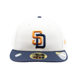 New Era 59Fifty Low Profile San Diego Padres Official 2026 On Field City Connect Fitted Hat White Blue