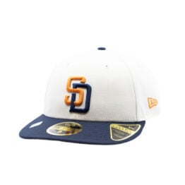 New Era 59Fifty Low Profile San Diego Padres Official 2026 On Field City Connect Fitted Hat White Blue